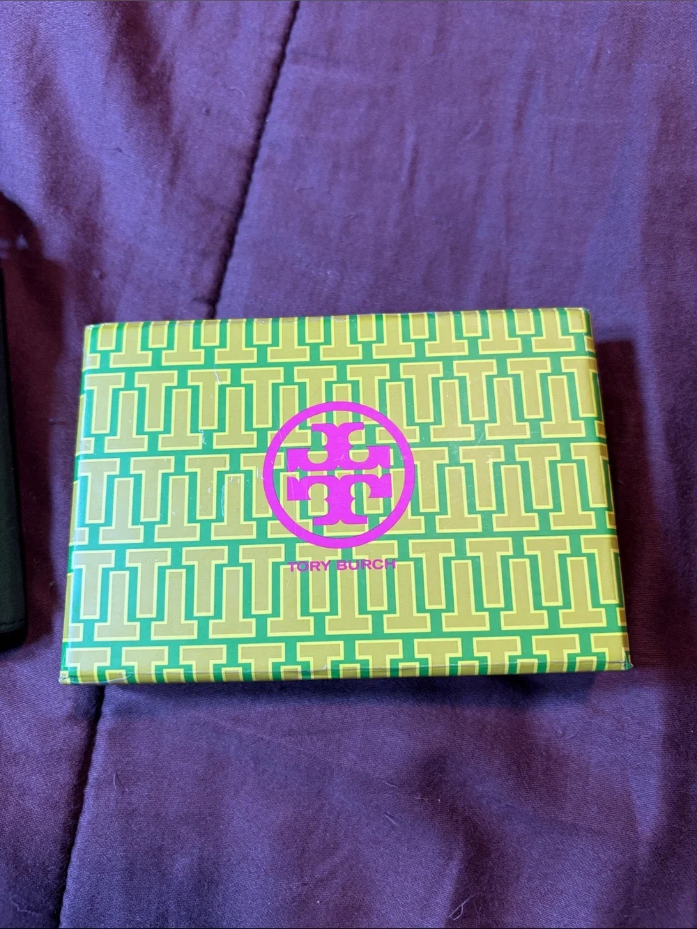Shiny Dark Gray Wallet by Tory Burch Brand. Like New Condition!